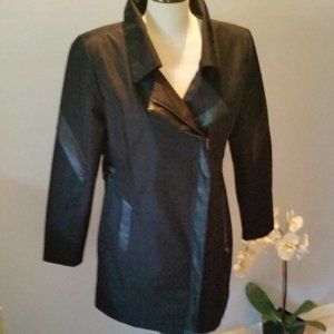 Oxygen black trench/jacket/coat NWOT